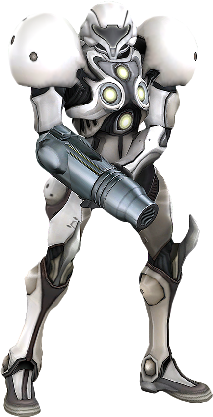 Ganondorf Samus Light Suit - Light Suit Project M (609x900), Png Download