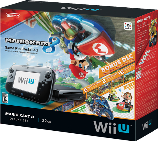 22 Aug - Wii U Mario Kart 8 Deluxe Set (640x480), Png Download