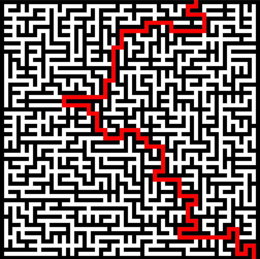 Maze Png Clipart Maze Clip Art - Labyrinth Png (900x897), Png Download