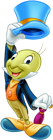 De Disney Cartoon Characters, Disney Movies, Cartoon - Jiminy Cricket (350x500), Png Download