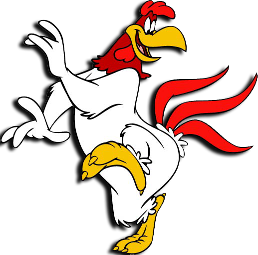 Cartoon Rooster - Fog Horn Leg Horn (517x510), Png Download