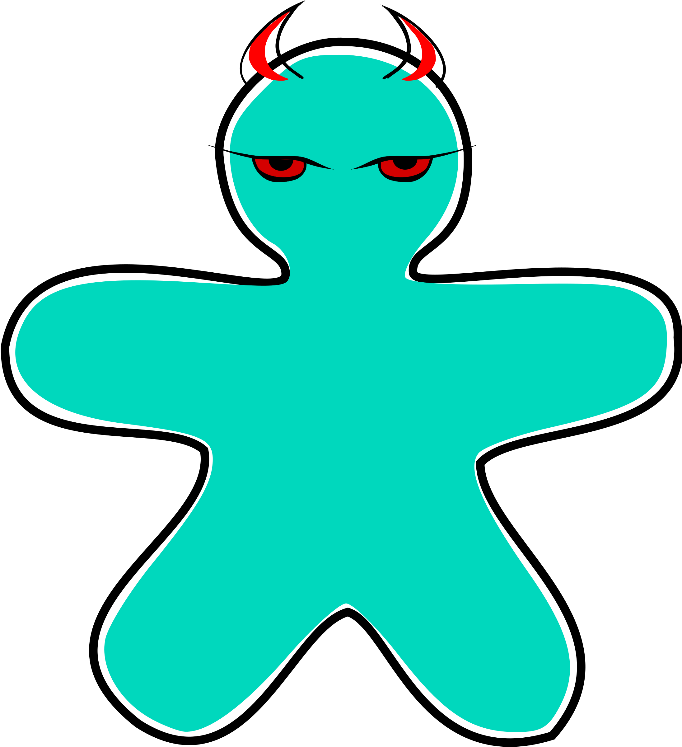 This Free Icons Png Design Of Gingerbread Devil (2192x2400), Png Download