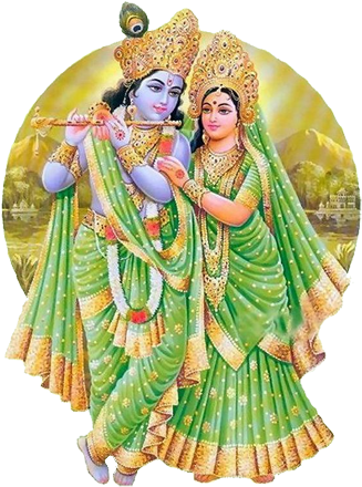Radhe Krishna, Lord Krishna, Art Pictures, Art Images, - Krishna & Radha Png (334x450), Png Download