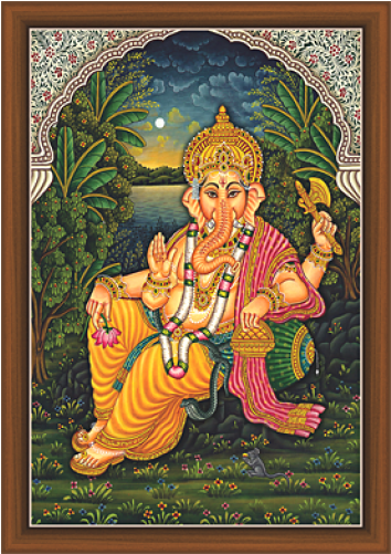 Ganesh Paintings - Painting (500x500), Png Download