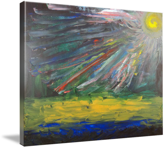 Png Library Sunny By D H Mckee Beach Interior - Apocalypse (650x584), Png Download