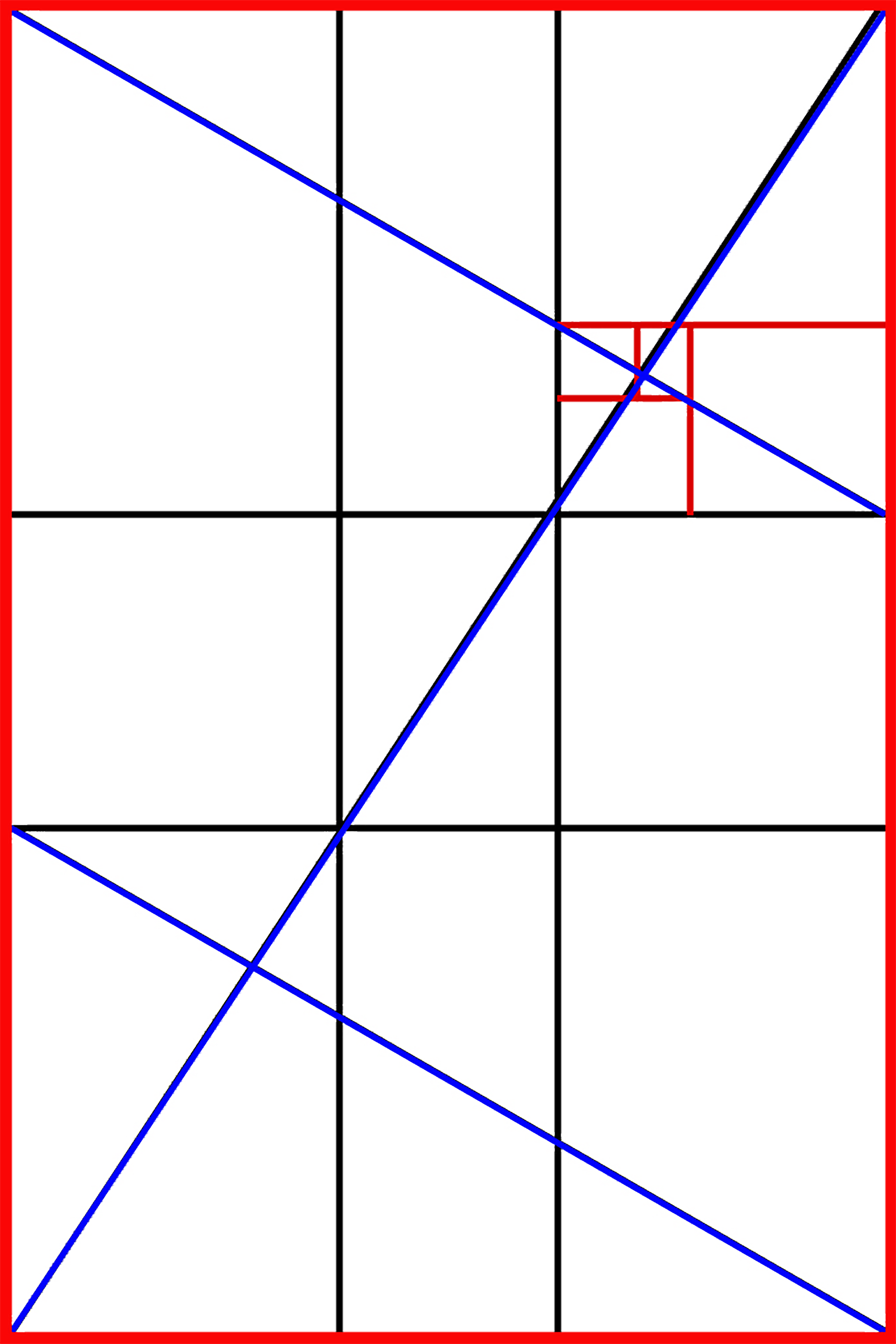 Golden Mean Vertical 1 - Vertical Golden Ratio (4080x6120), Png Download