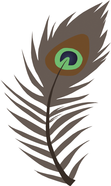 Peacock Feather Vector Png - Feather (750x750), Png Download