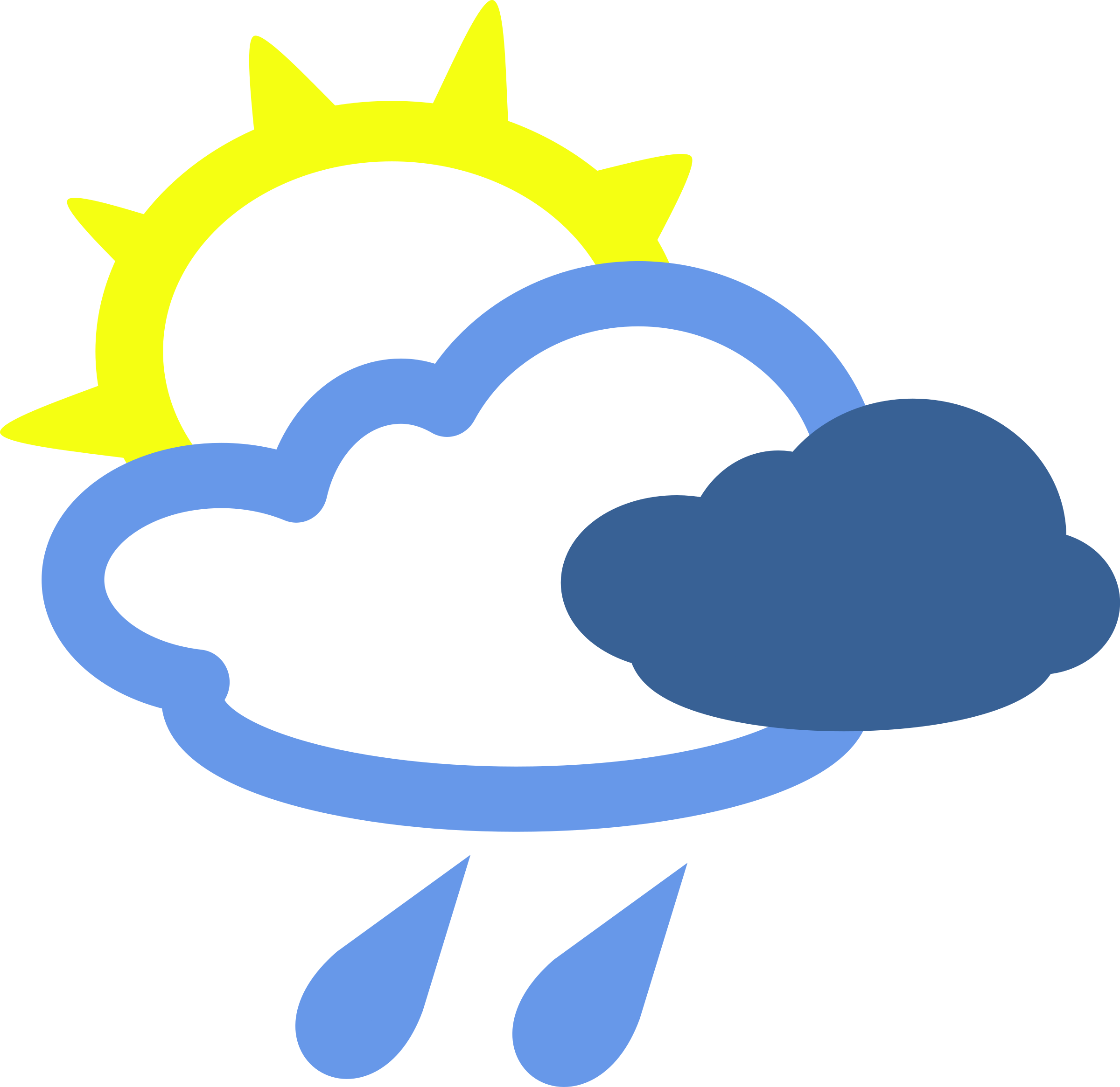Fog - Sun Wind And Rain (600x583), Png Download