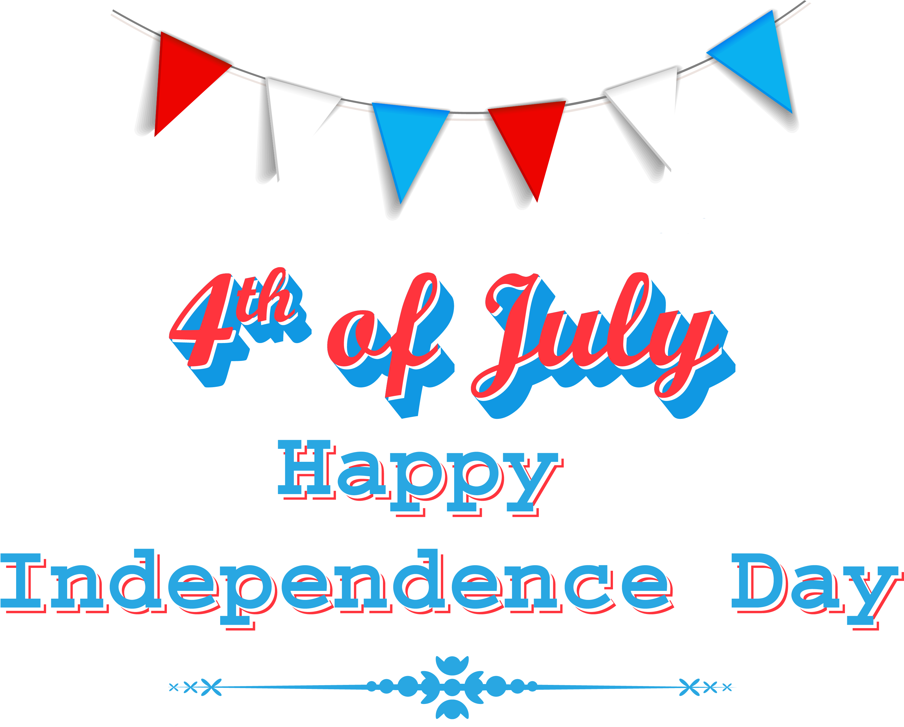 Happy Independence Day Png (3340x2849), Png Download