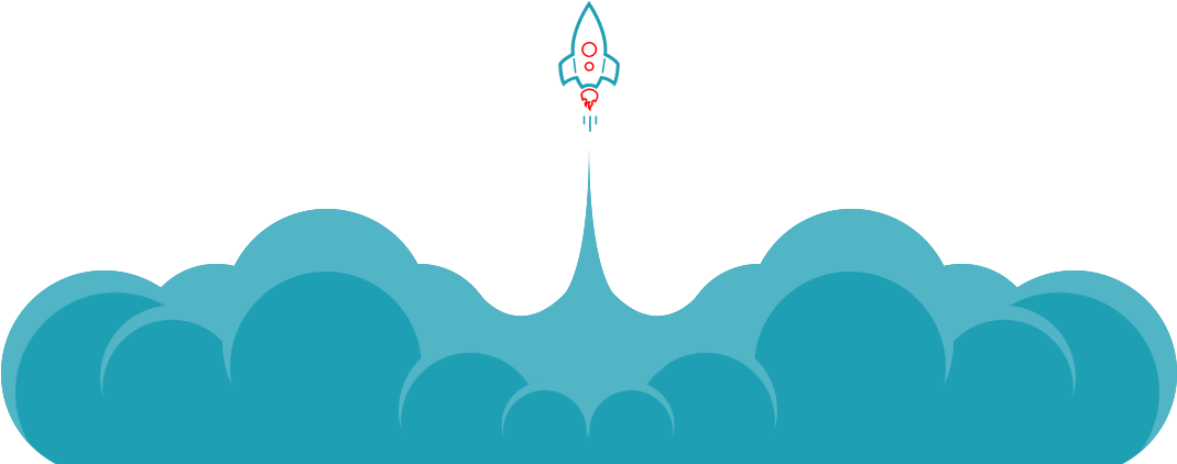 Rocket - Footer Rocket Png (1087x426), Png Download