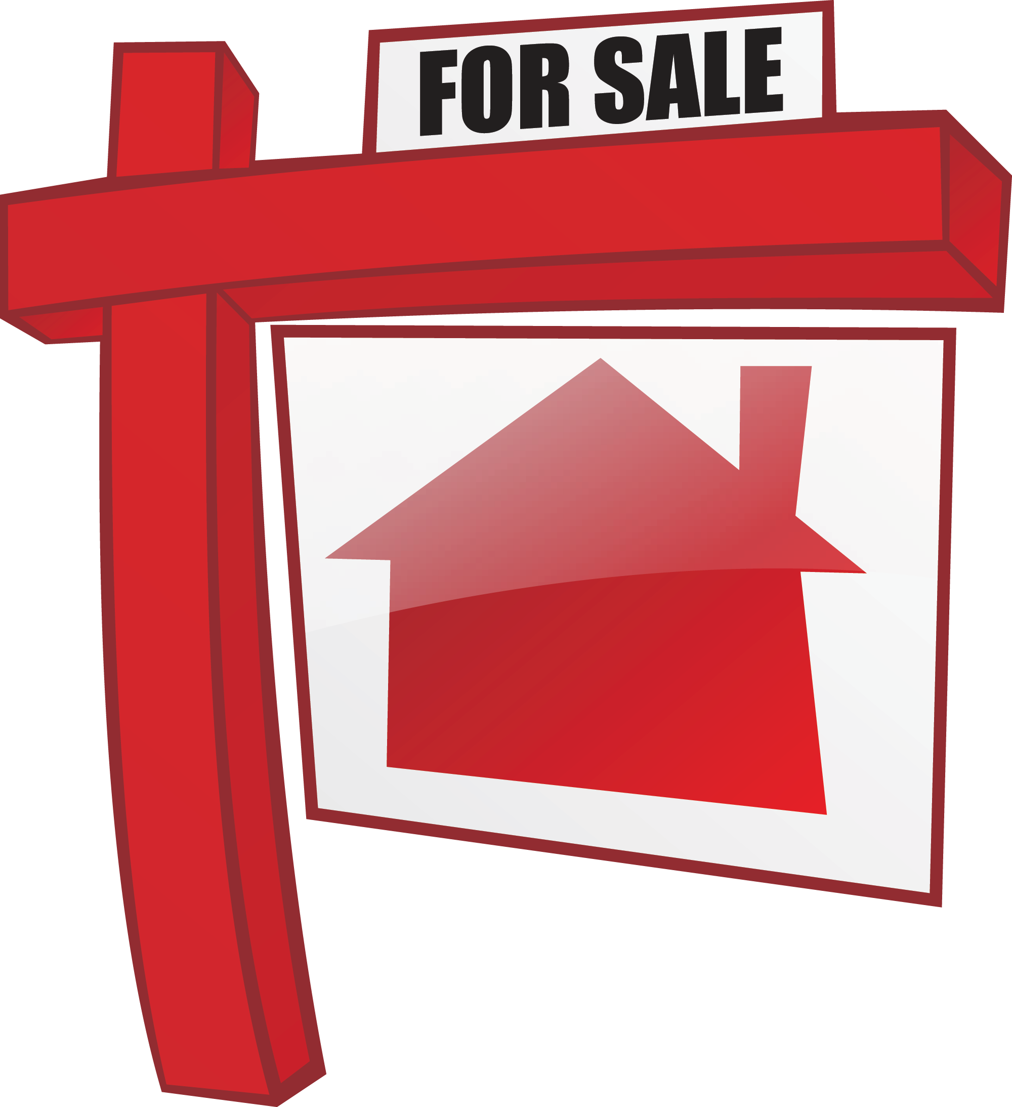 Sales Clipart Red ~ Frames ~ Illustrations ~ Hd Images - Real Estate Sign Clipart (2000x2187), Png Download