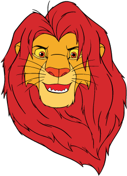 Lion King Png - Lion King Simba Face (333x461), Png Download