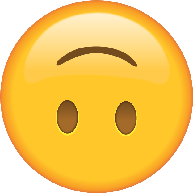 Upside Down Emoji (640x640), Png Download