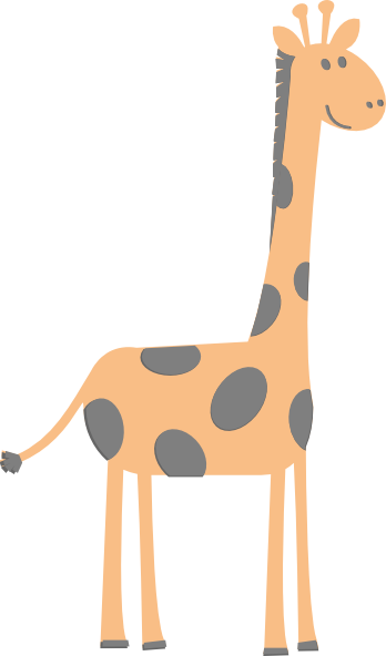 How To Set Use Gray Orange Giraffe Icon Png (348x592), Png Download