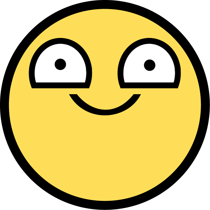 Epic Face Pics - Awesome Face Smiley (736x736), Png Download