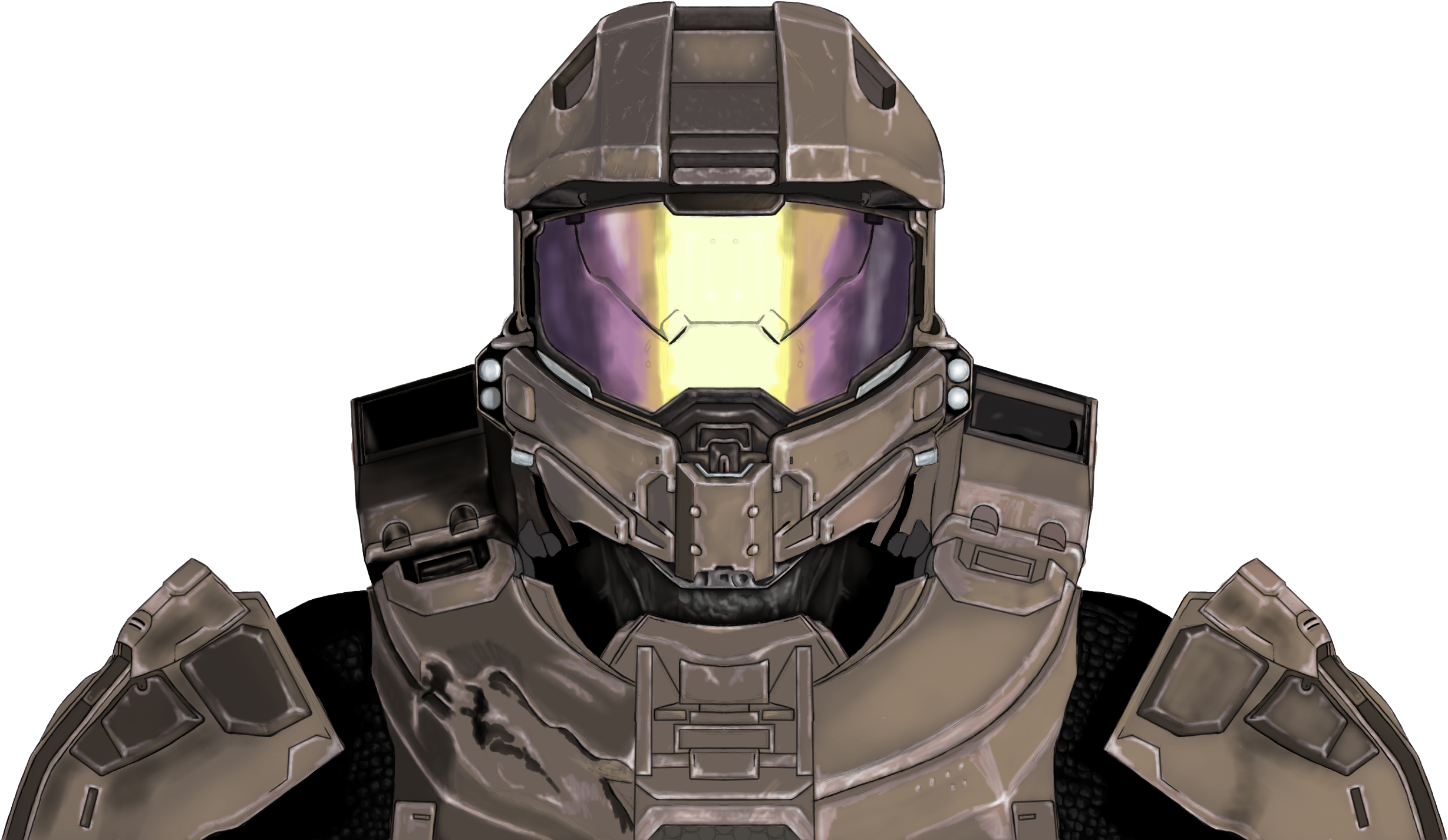 Master Chief Transparent Png - Halo Master Chief Transparent (2800x1514), Png Download
