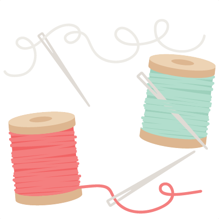 Needles And Thread Svg Scrapbook Cut File Cute Clipart - Needle And Thread Png (432x432), Png Download