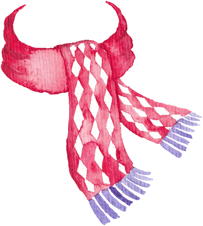 Red Plaid Hand-painted Scarf Christmas Transparent - Gerahmtes Poster Weihnachtsteddybär Marmont Hill Größe: (1024x1024), Png Download