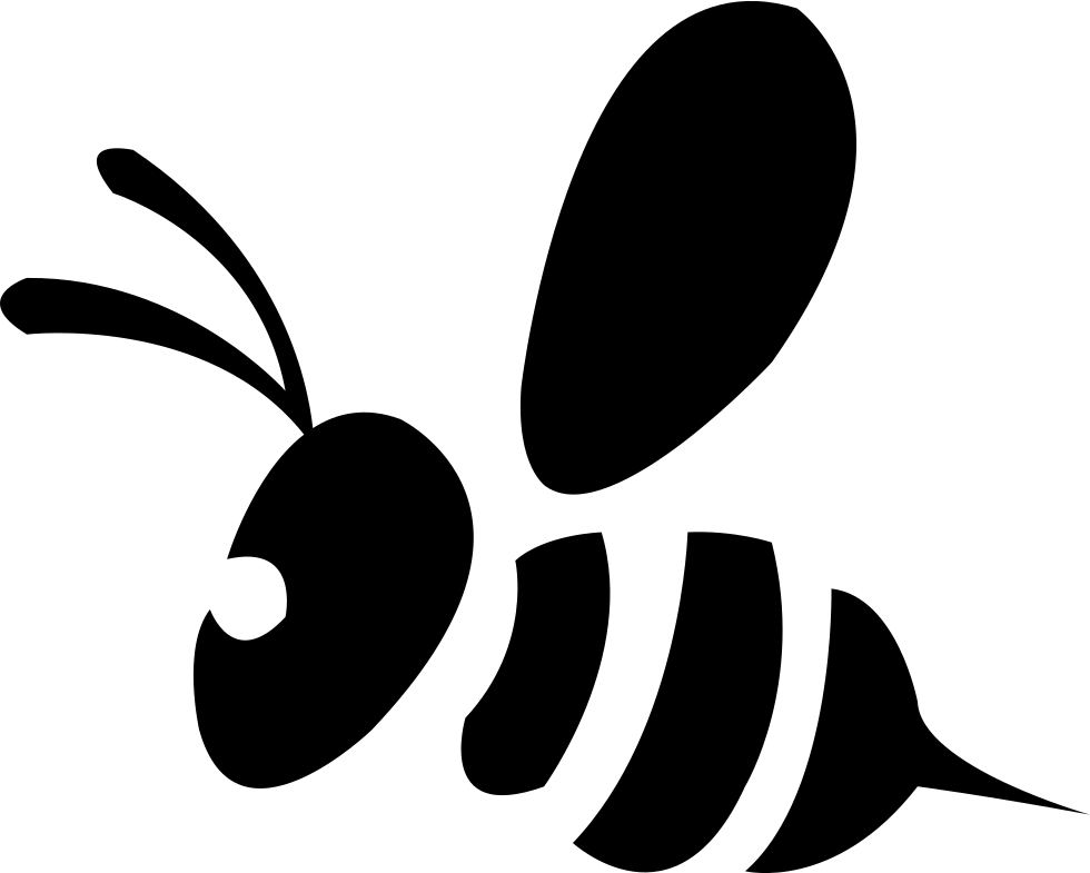 Download Little Bee Comments Black And White Bee Svg Full Size Png Image Pngkit