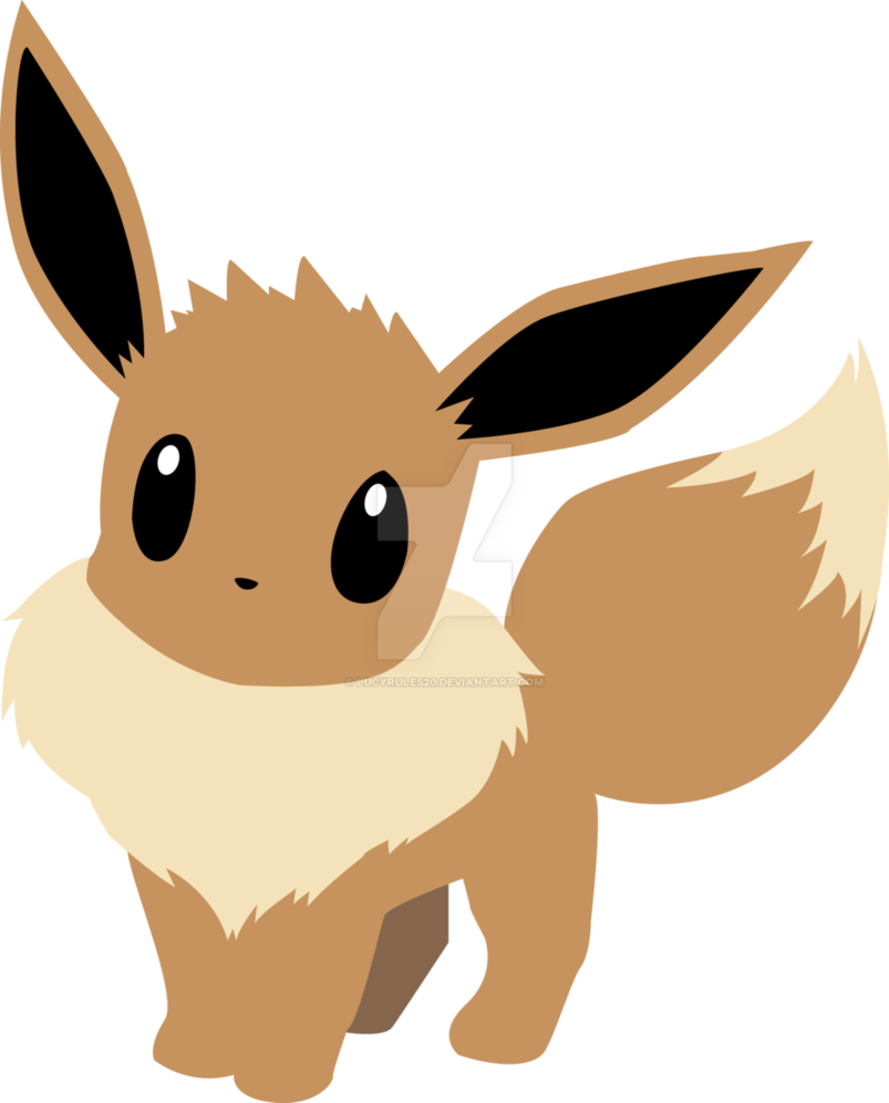 Eevee Silhouette At Getdrawings - Eevee Vector (803x996), Png Download
