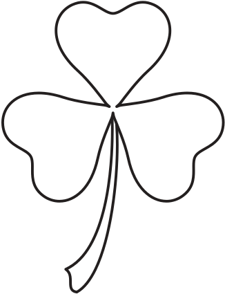 Clover Lucky Leaf - Drawing (550x550), Png Download