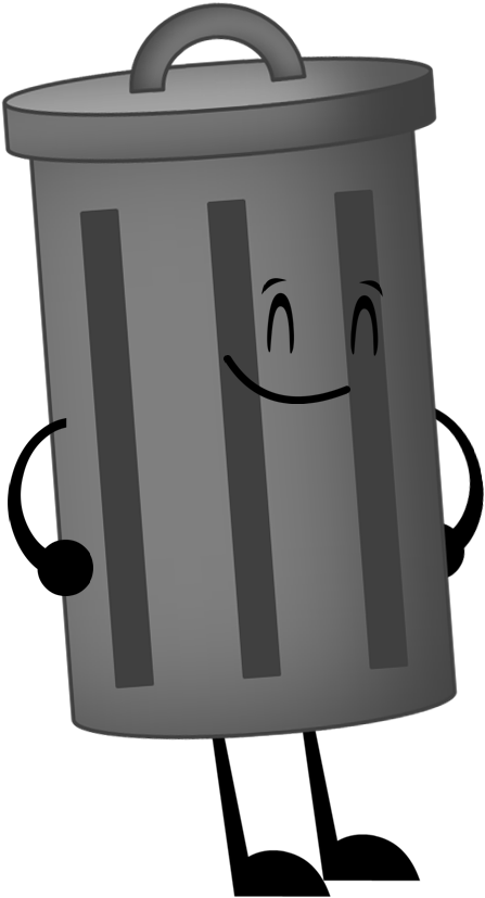 Trash Can Pose - Waste Container (465x845), Png Download