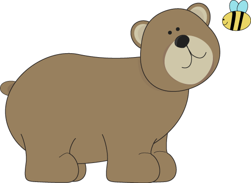 Bear Clipart Png Svg - Bee Dressed Up As Bear (514x375), Png Download