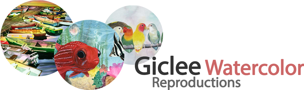 Giclee Watercolor Paintings - Watercolor Painting (1020x300), Png Download