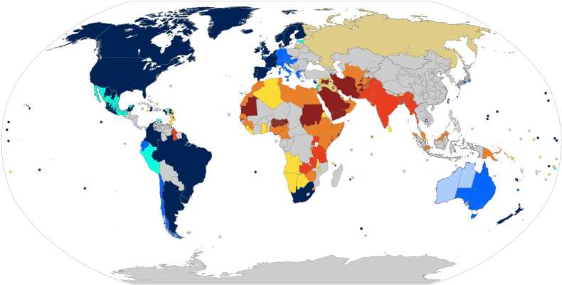 World Map (800x410), Png Download