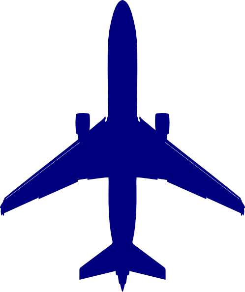 Blue Plane Svg Clip Arts 498 X 594 Px (498x594), Png Download