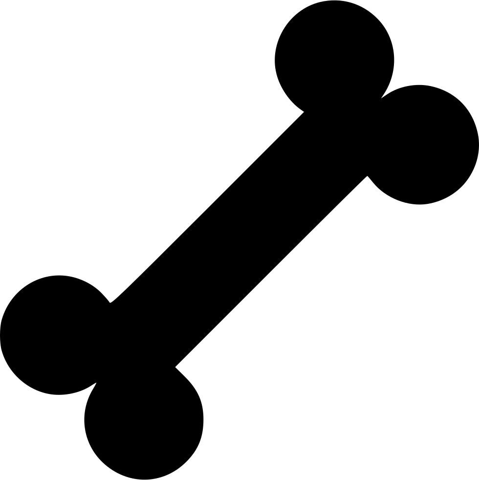 Bone Comments - Dog Bone Icon (980x982), Png Download
