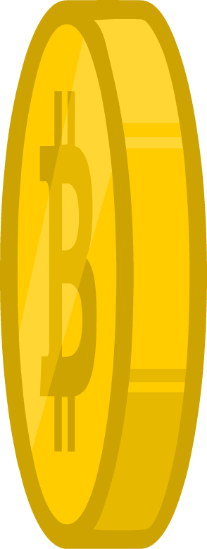 Bitcoin Side Asset (294x778), Png Download