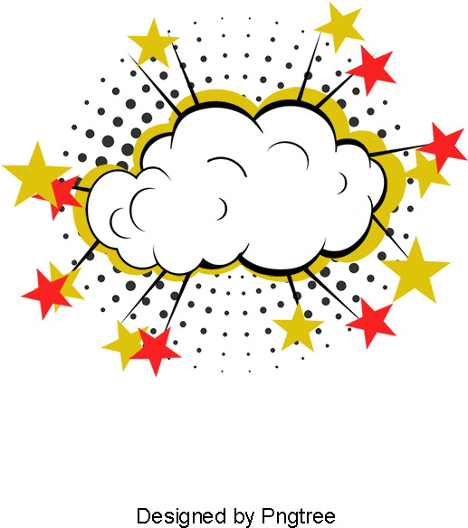 Vector Cloud Comics Explosion, Cloud Clipart, Vector, - Portable Network Graphics (800x800), Png Download