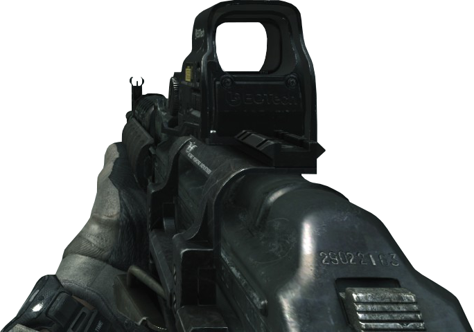 Ak-47 Holographic Sight Mw3 - Ak 47 Red Dot Sight Mw3 (684x480), Png Download