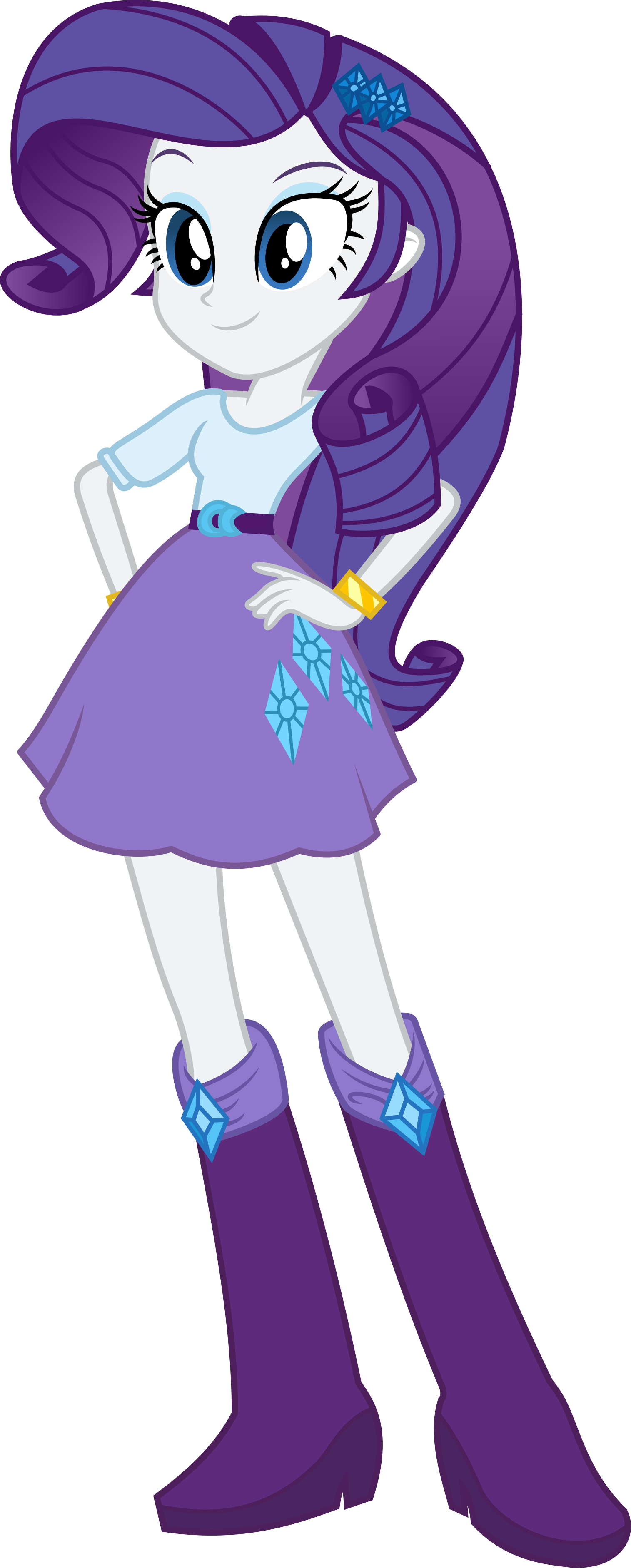 Rarity - My Little Pony Eg Rarity (1515x3767), Png Download