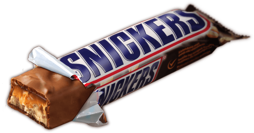 Food - Candies - Snickers Png (818x428), Png Download
