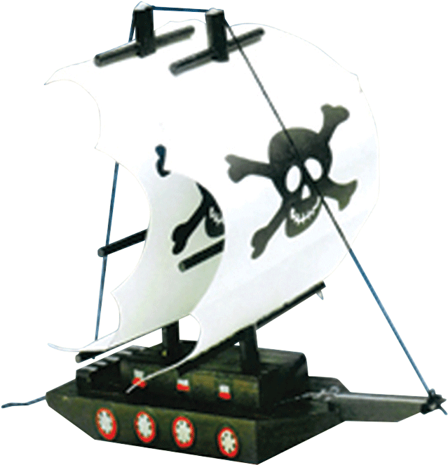 Creativity For Kids Make Your Own Pirate Ship Mini - Creativity For Kids Pirate Ship Kit (700x715), Png Download