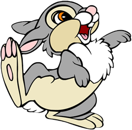Bunny Png Cartoon Free Clipart - Snow White Animals Png (487x477), Png Download