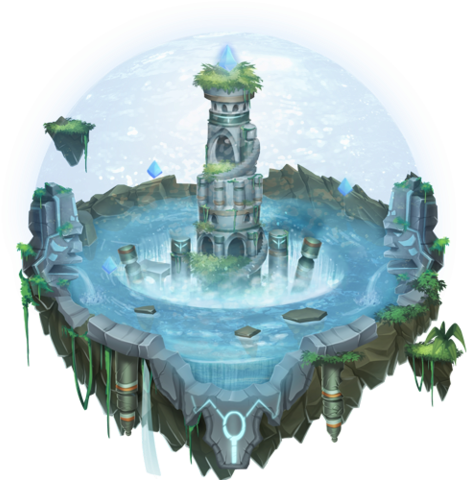 Atlantis Island - Dragon City Islands Png (480x480), Png Download
