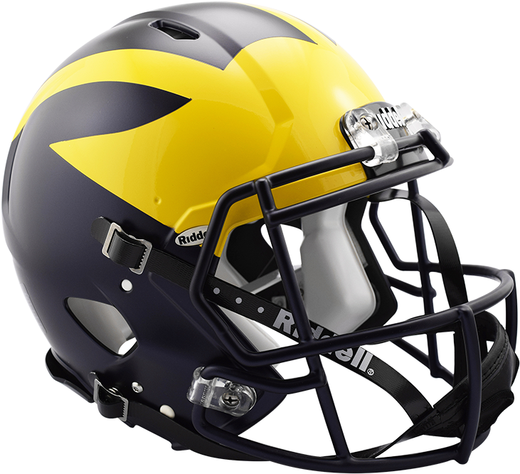 Football Helmet Png Image - Michigan Helmet Png (750x690), Png Download