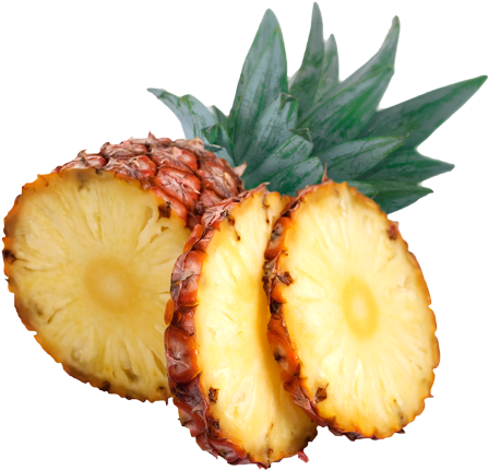 Sliced Pineapple Transparent Image - Refresh Your Car Pina Colada Scented Gel - 2.5 Oz (656x442), Png Download
