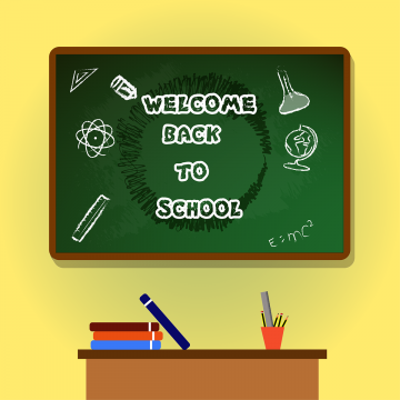 Back To School, Children, School, Welcome Png And Vector - Vector Graphics (360x360), Png Download