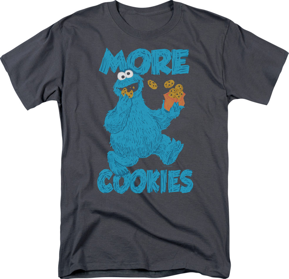 More Cookies Sesame Street T-shirt - T-shirt: Sesame Street- More Cookies, S. T-shirt (984x951), Png Download