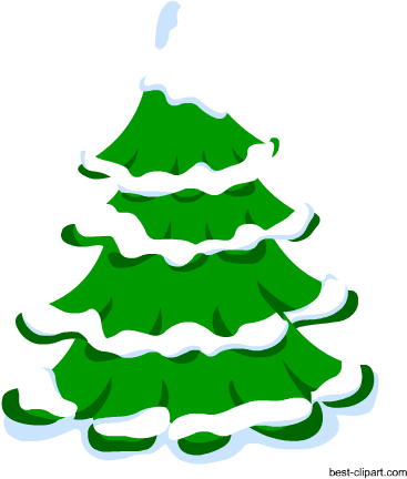 Snow Covered Tree, Free Christmas Clip Art - Christmas Songs (450x450), Png Download