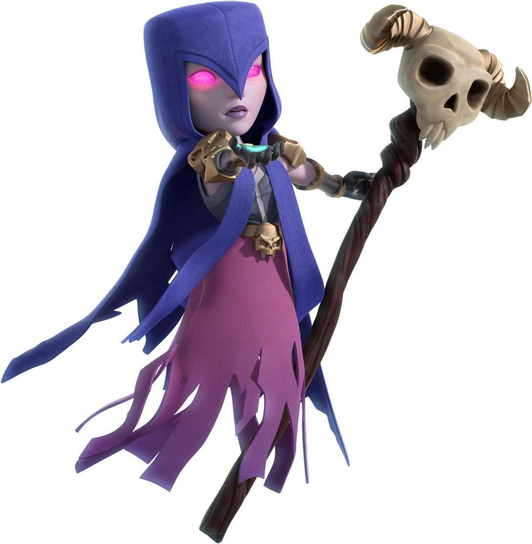 Clash Royale Picture Download - Clash Royale Witch Png (1140x1200), Png Download