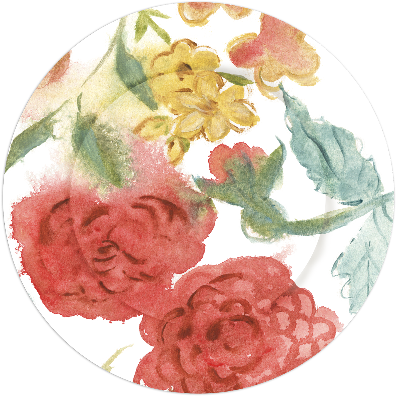 Ff1660 Watercolor Garden Snippet - Motif (1600x1600), Png Download