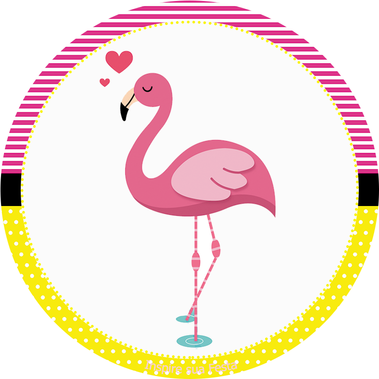 Personalizados Gratuitos Inspire Sua Festa ® Flamingo - Flamingo Png (827x827), Png Download