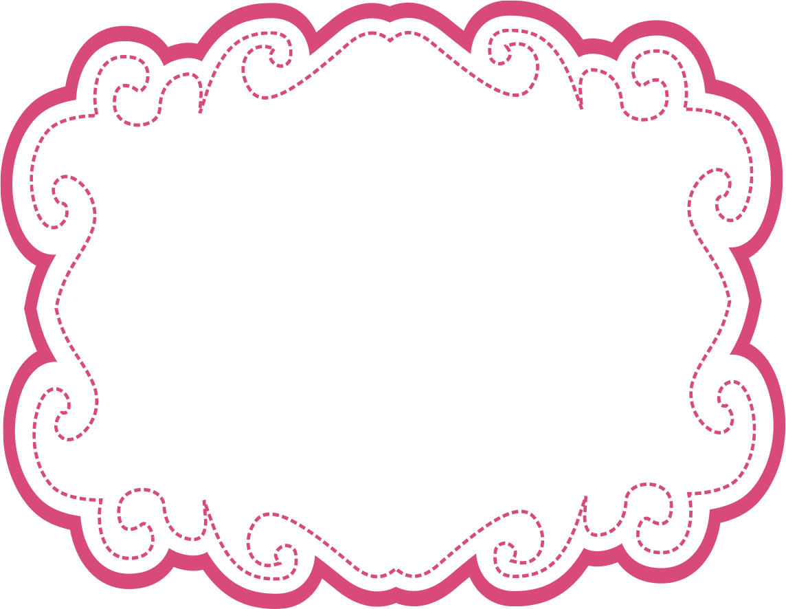 Frame Peppa Pig Princesa - Pink Glitter Frame Png (1144x886), Png Download