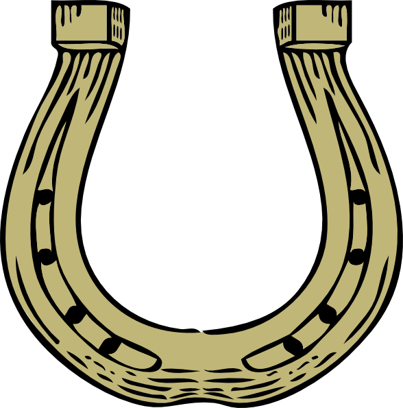 Horseshoes Clip Art - Horseshoes Clipart (588x595), Png Download
