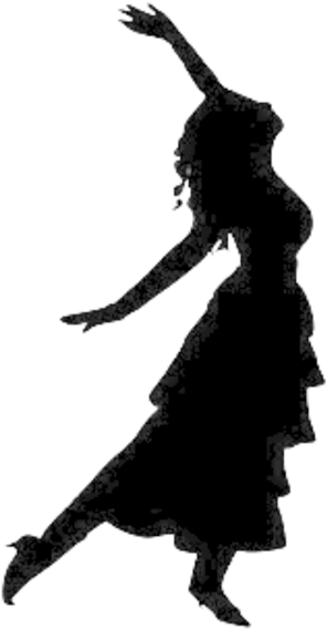 Dancer Transparent Woman - Woman Dancing Silhouette (450x600), Png Download